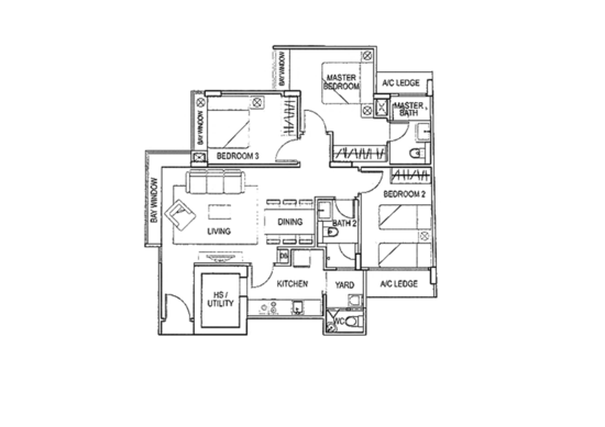 Atrium Residences - Floor Plan