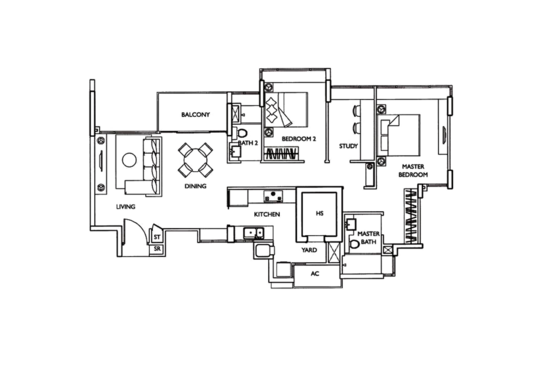 The Esta - Floor Plan