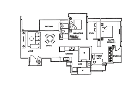 The Esta - Floor Plan