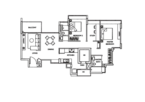 The Esta - Floor Plan