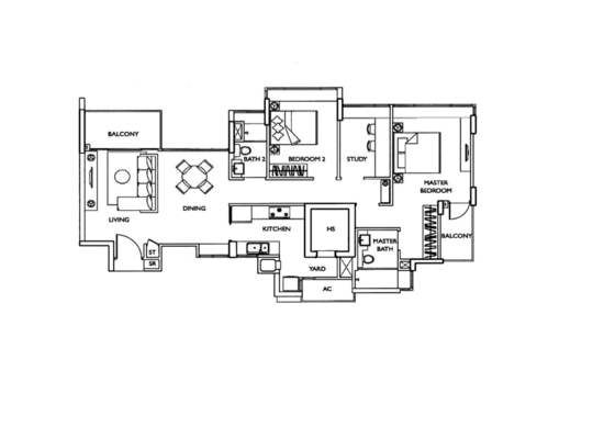 The Esta - Floor Plan