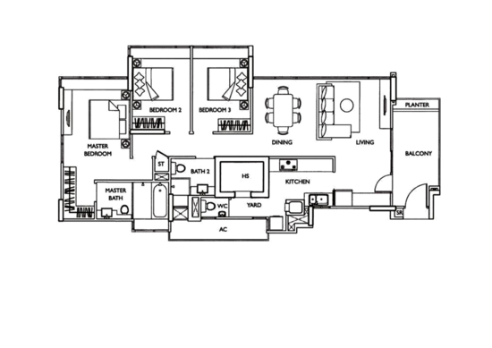 The Esta - Floor Plan