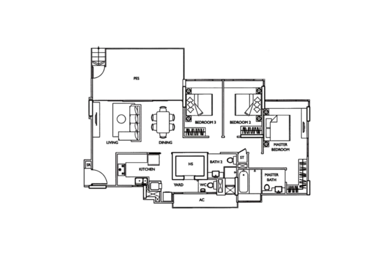 The Esta - Floor Plan