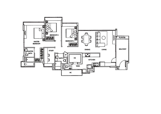 The Esta - Floor Plan