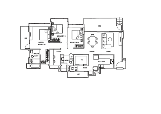 The Esta - Floor Plan