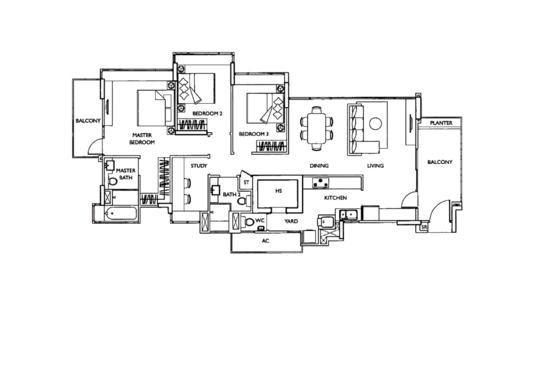 The Esta - Floor Plan