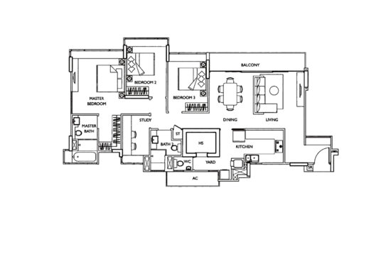 The Esta - Floor Plan