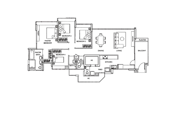 The Esta - Floor Plan