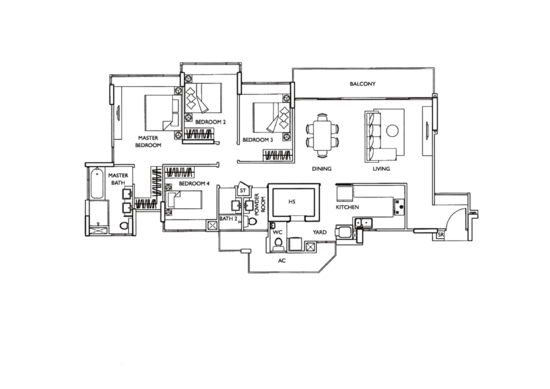 The Esta - Floor Plan