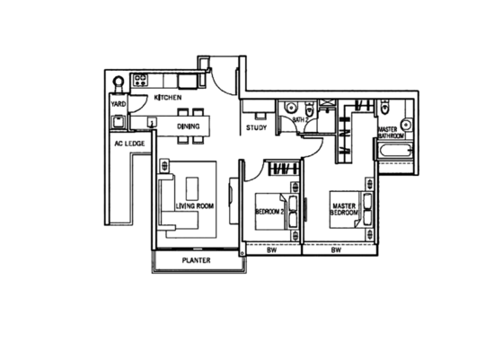 The Centris - Floor Plan