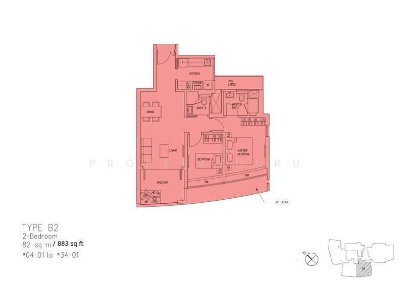 368 Thomson, 368 Thomson Road, Newton / Novena, 2 Bedrooms, 883 sqft, Condominium For Sale, by Axel Ong, 500274677 - 2D - PropertyGuru.com.sg