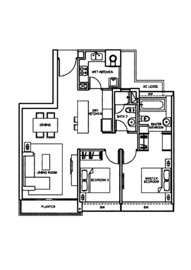 The Centris - Floor Plan