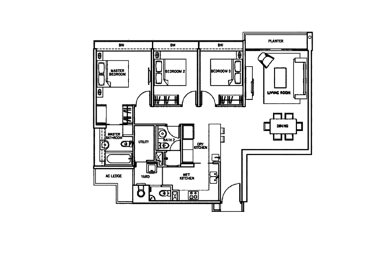 The Centris - Floor Plan