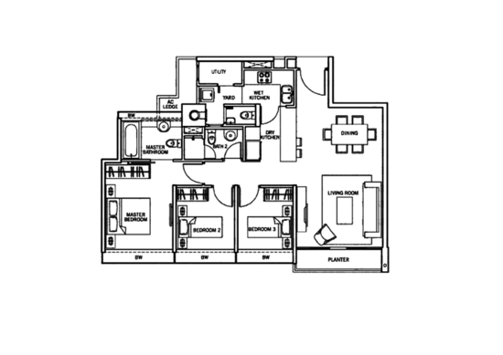 The Centris - Floor Plan