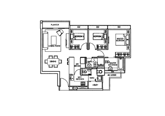 The Centris - Floor Plan