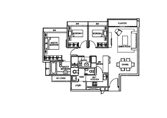 The Centris - Floor Plan