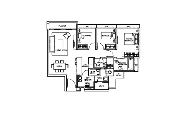 The Centris - Floor Plan