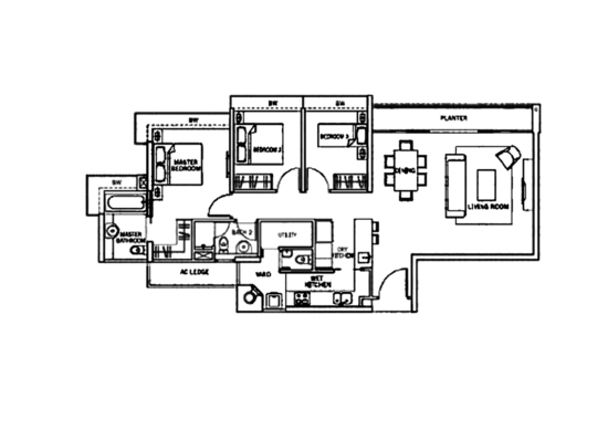 The Centris - Floor Plan