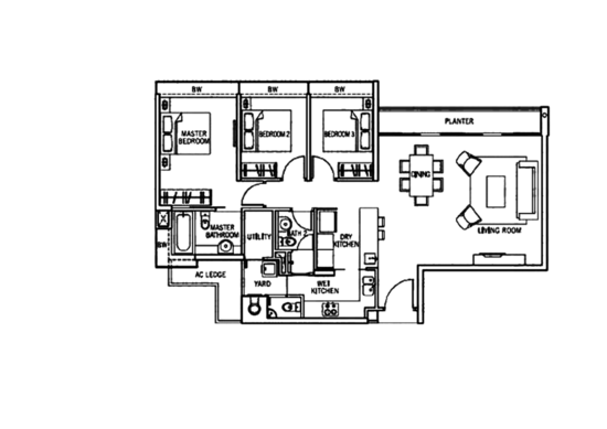 The Centris - Floor Plan