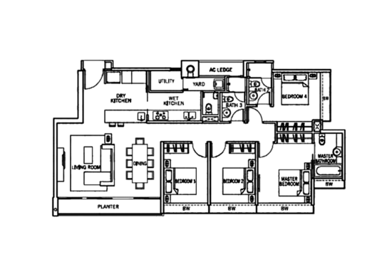 The Centris - Floor Plan