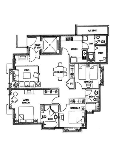 Caribbean at Keppel Bay - Floor Plan