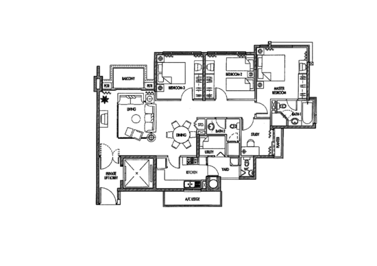 Caribbean at Keppel Bay - Floor Plan