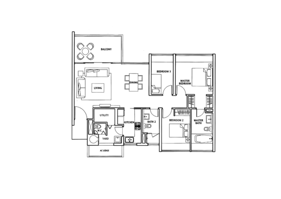 The Sea View - Floor Plan