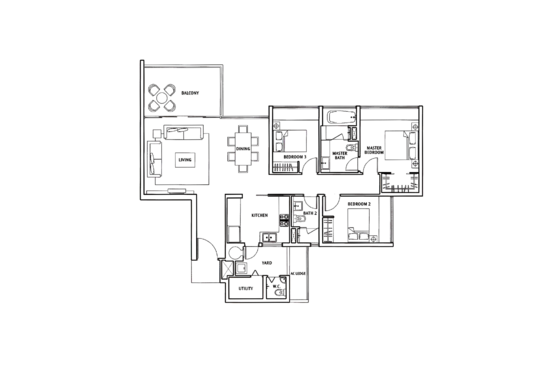 The Sea View - Floor Plan