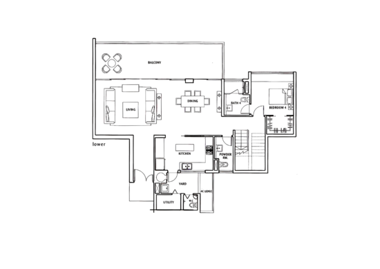 The Sea View - Floor Plan