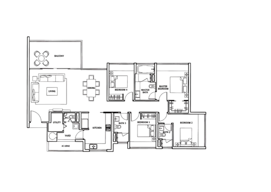 The Sea View - Floor Plan