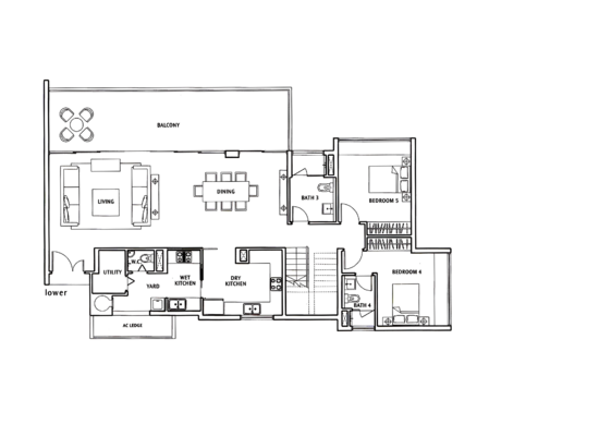 The Sea View - Floor Plan