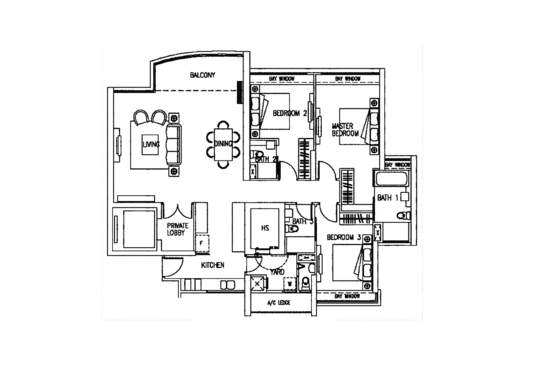 Park Infinia at Wee Nam - Floor Plan