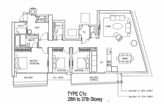 Marina Bay Residences - Floor Plan