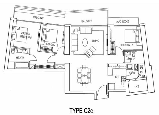 Marina Bay Residences - Floor Plan