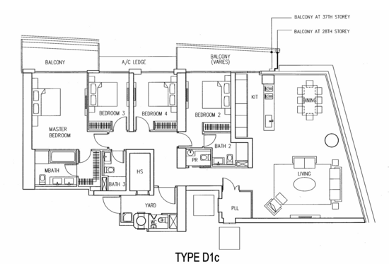 Marina Bay Residences - Floor Plan