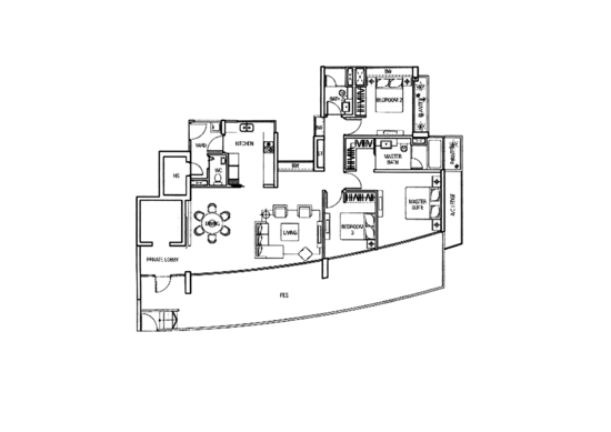 The Oceanfront @ Sentosa Cove - Floor Plan