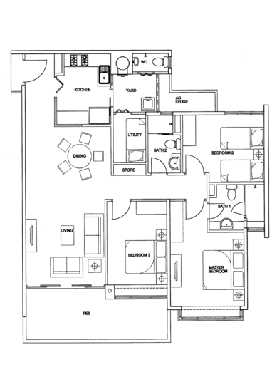 The Raintree - Floor Plan