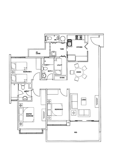 The Raintree - Floor Plan