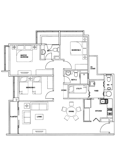 The Raintree - Floor Plan
