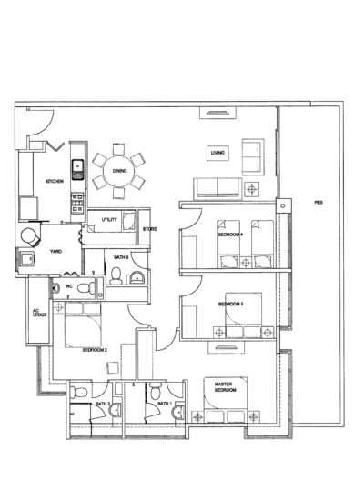 The Raintree - Floor Plan