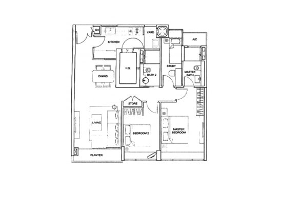 One Jervois - Floor Plan