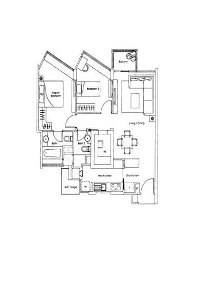 Kovan Melody - Floor Plan