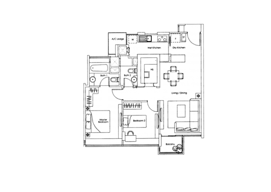 Kovan Melody - Floor Plan