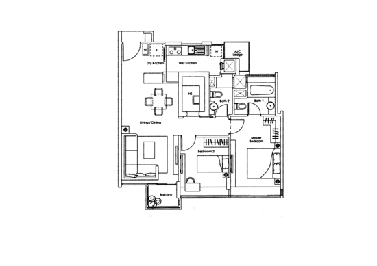 Kovan Melody - Floor Plan