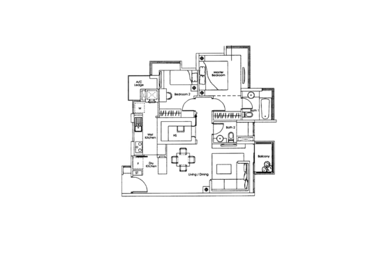 Kovan Melody - Floor Plan