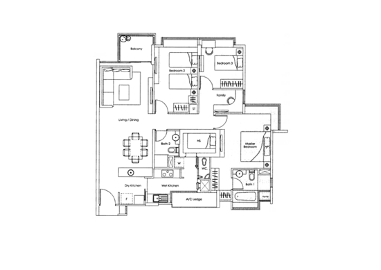 Kovan Melody - Floor Plan