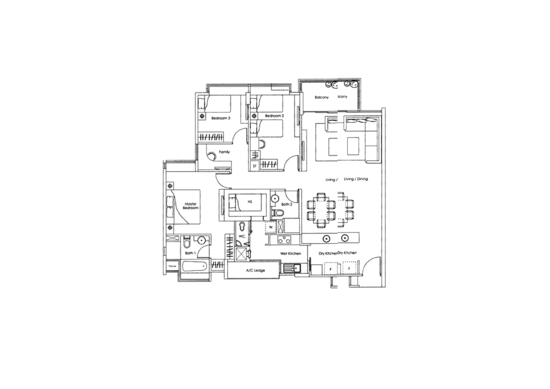 Kovan Melody - Floor Plan