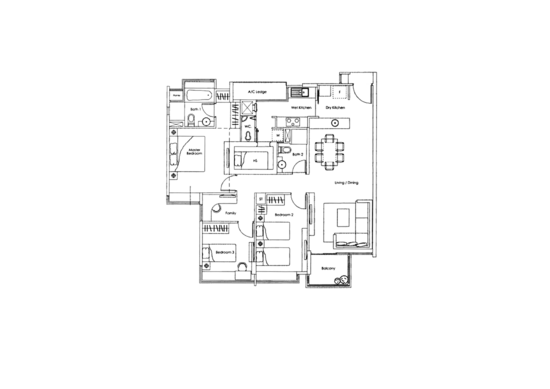Kovan Melody - Floor Plan