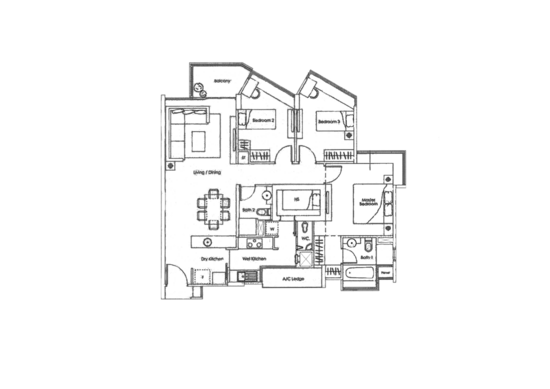 Kovan Melody - Floor Plan