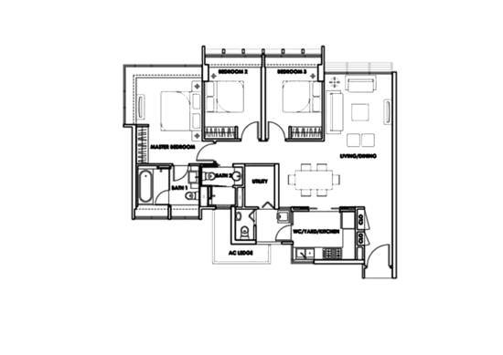 City Square Residences - Floor Plan